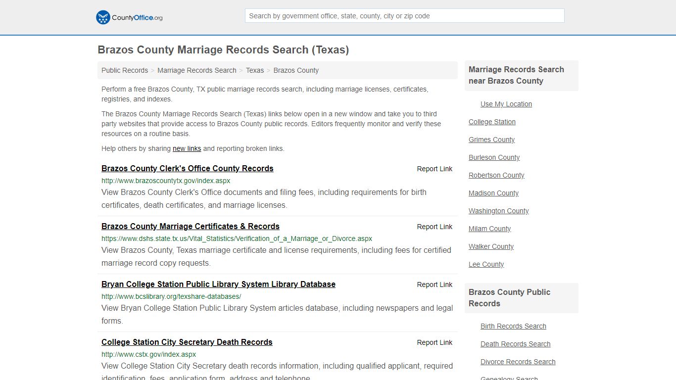 Marriage Records Search - Brazos County, TX (Marriage ...